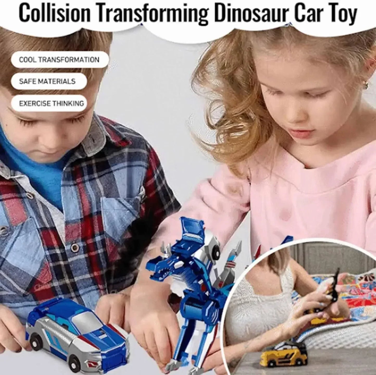 Car God Quick Transformation Toy Dinosaur Flying  Pegasus Unicorn