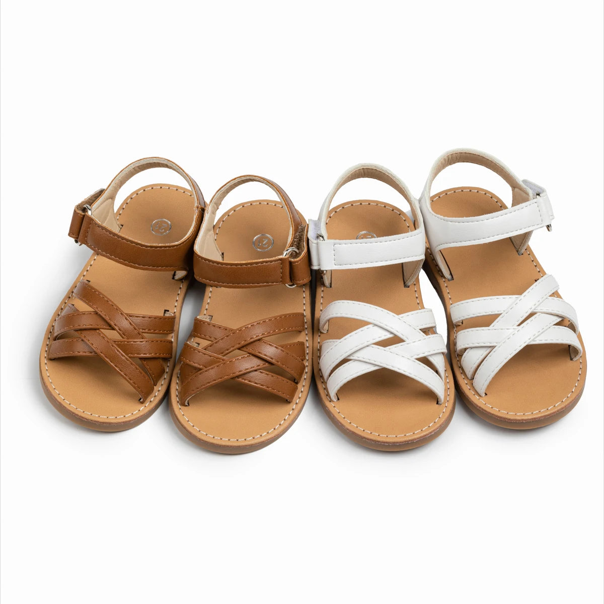 Girls Summer Sandals Kids Cross Strap Open Toe Shoes Toddler