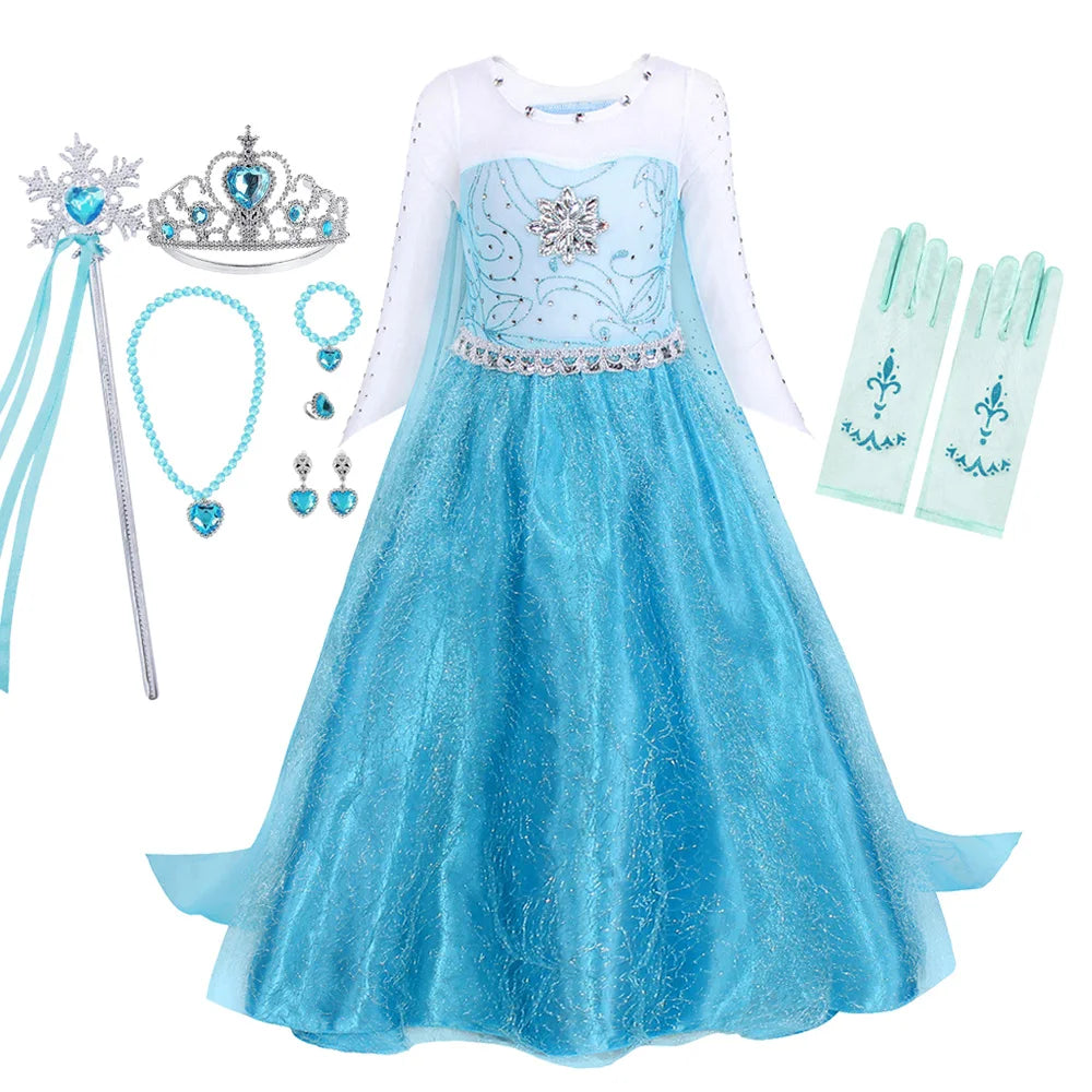Elsa Princess Costume for Girls - Perfect for Parties