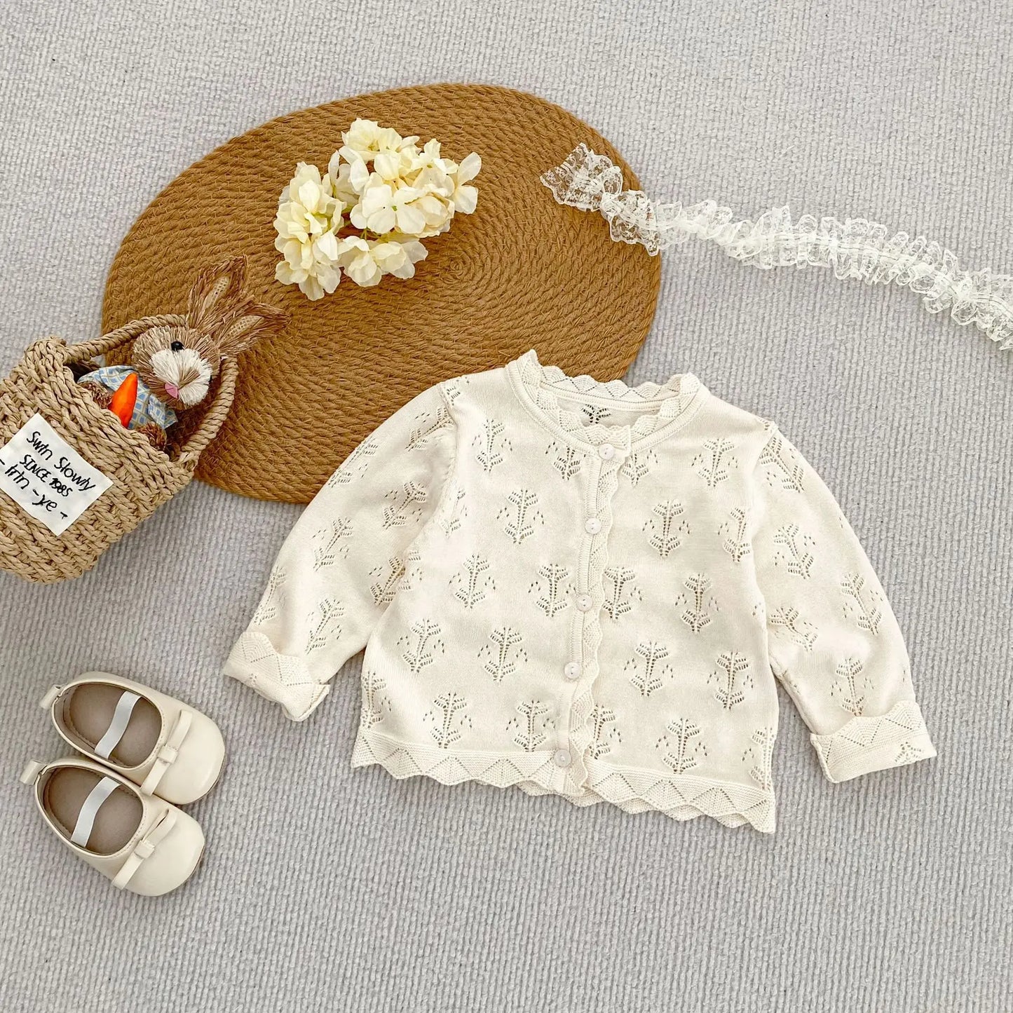 Trina Delicate Baby Cardigan Long Sleeved Top