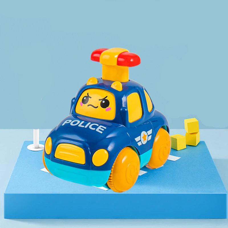 Baby Toy Cars for 1 2 3 Years Boy Gift Press and Go Cartoon Truck Educational Toys Pull Back Cars Toys for Toddlers 12 18 Month