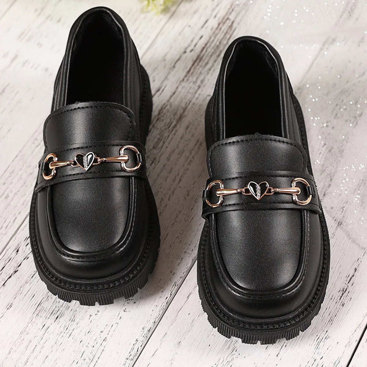 Girls Leather Shoes Soild Color Versatile Kids Flats T-strap Soft Sole 2025 Spring Autumn New Children Casual Shoes Non-slip