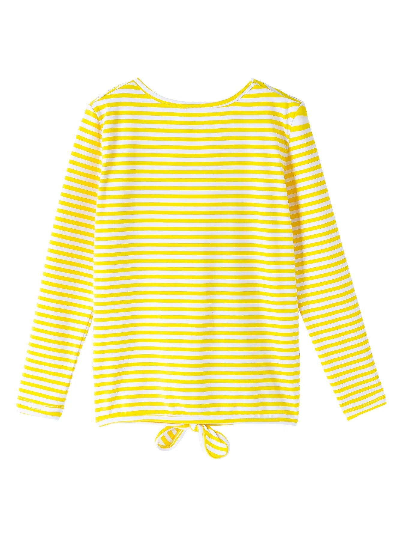 Estela Cute Comfy Striped Long Sleeve Top
