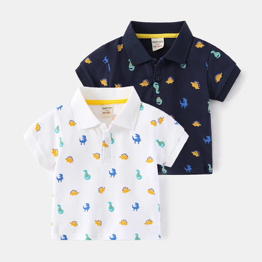 Paolo Turn-down Collar Short Sleeve T-shirt