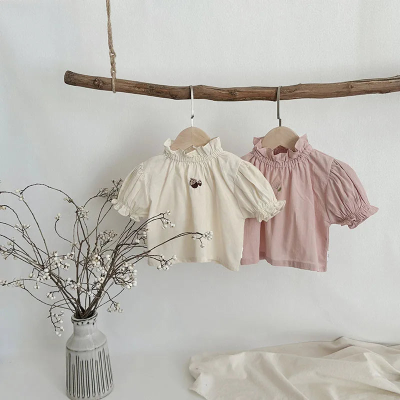 Katia Embroidered Flowers Pullover Sweet Top