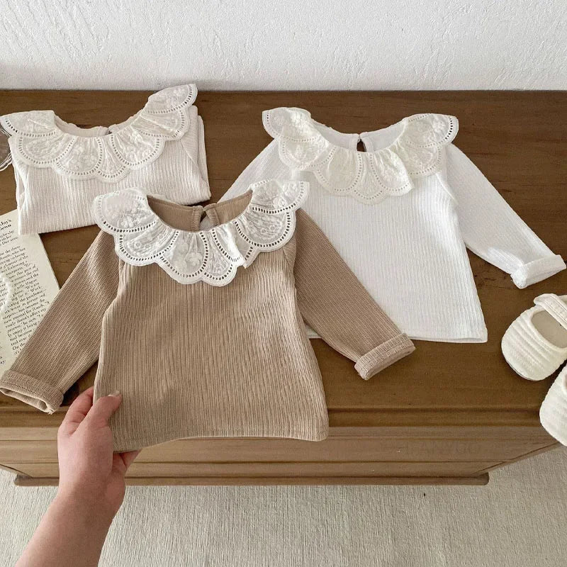 Yamilet Infant Girls Long Sleeve Cotton Tops