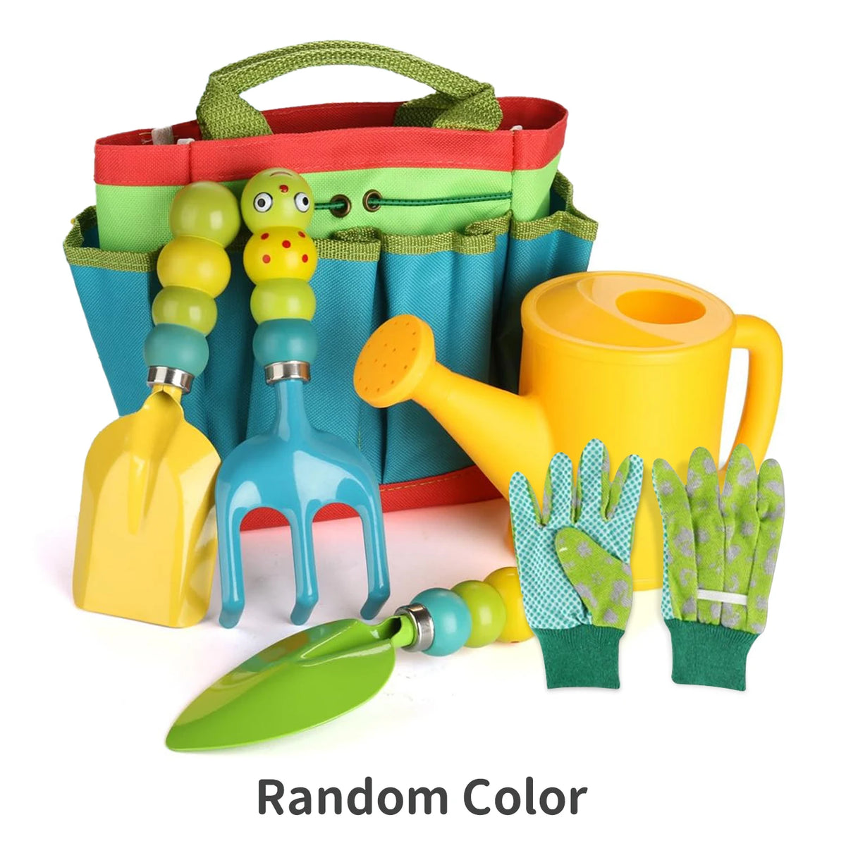 Colorful Garden Tools Toys for children Outdoor Gardening Trowel Shovel Rake Yard Watering Pot Digging Beach Safe Toys