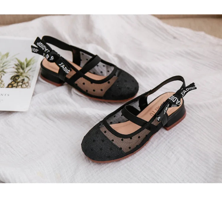 Kids Girls Leather Shoes Cute Children Students Girls Performance Shoes Beautiful Kids Students Soft Bottom Dance Footwear