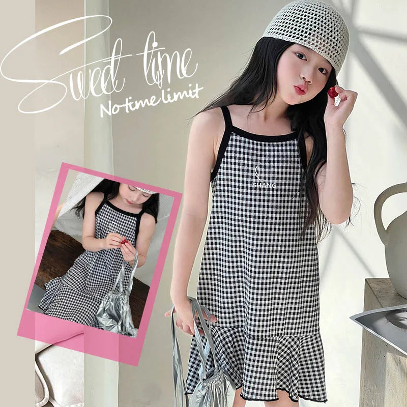 Cute Dress For Kids Girl Summer Dresses Children's Fashion Dress Thin Girls' Halter