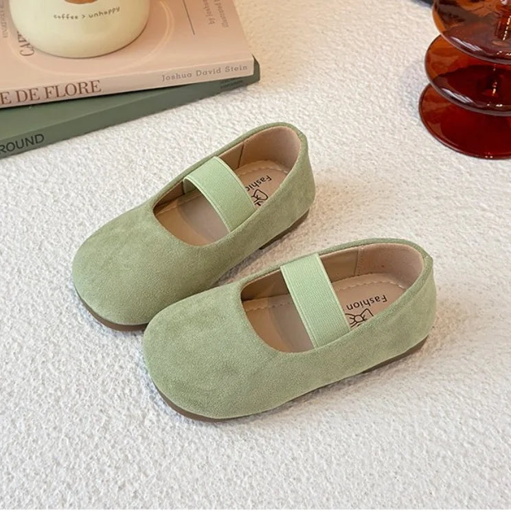 Girls Dance Performance Shoes Slip-on Kids Soild Candy Color Ins Trendy 2026 New Girls Flat Shoes