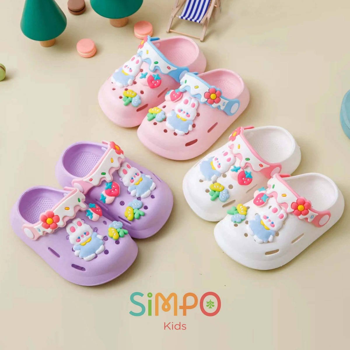 Garden Shoes For Girls Soft Sole Clogs For Baby Breathable Non-slip Indoor Outdoor