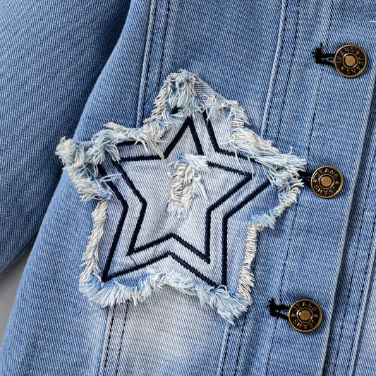 Maroa Girl Jacket Fashionable star print casual