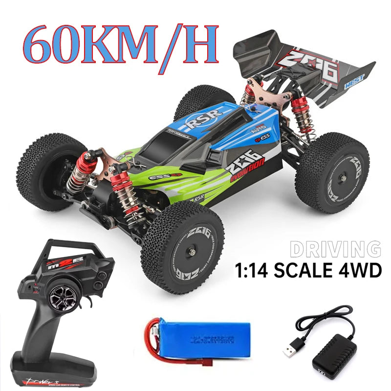 WLtoys 144016 144001 144010 4WD RC Car 2.4G 35/60/75KM/H High Speed Racing Car Off-Road Drift Remote Control Vehicle Toys Gift