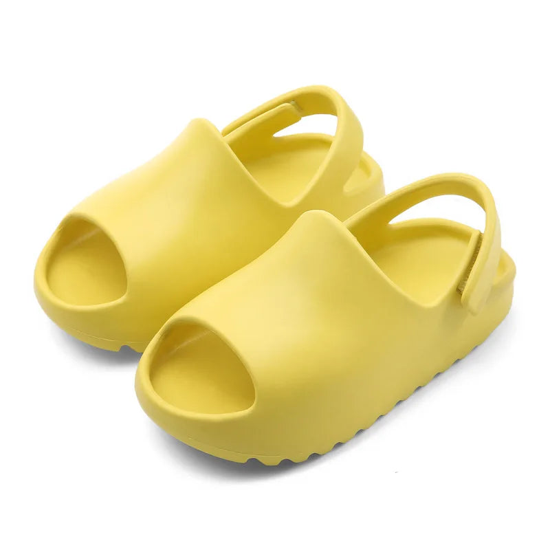 Eyriphy Boys And Girls Beach Sandals Adjustable Outdoor Slippers