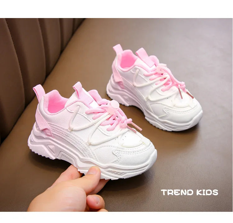Girls Gradient Design Shoes Children Platform Sneakers Casual 4-12 Years Autumn Kids Chunky Running Sports Tennis Shoes for Girl