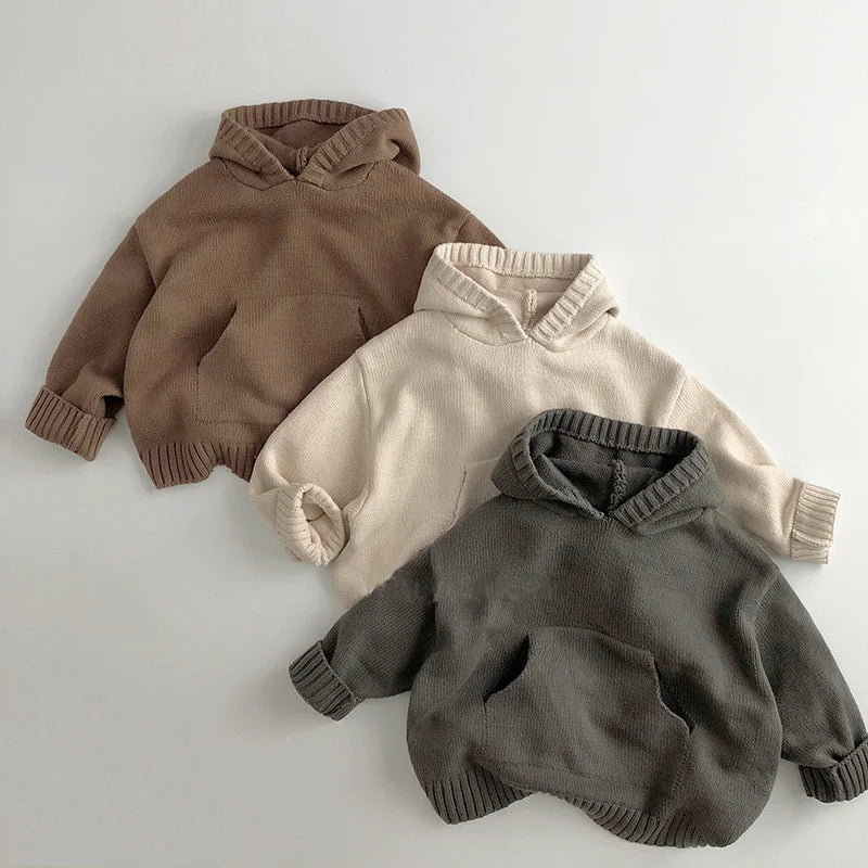 Cesar Pocket Fine Knit Children Boys Sweaters