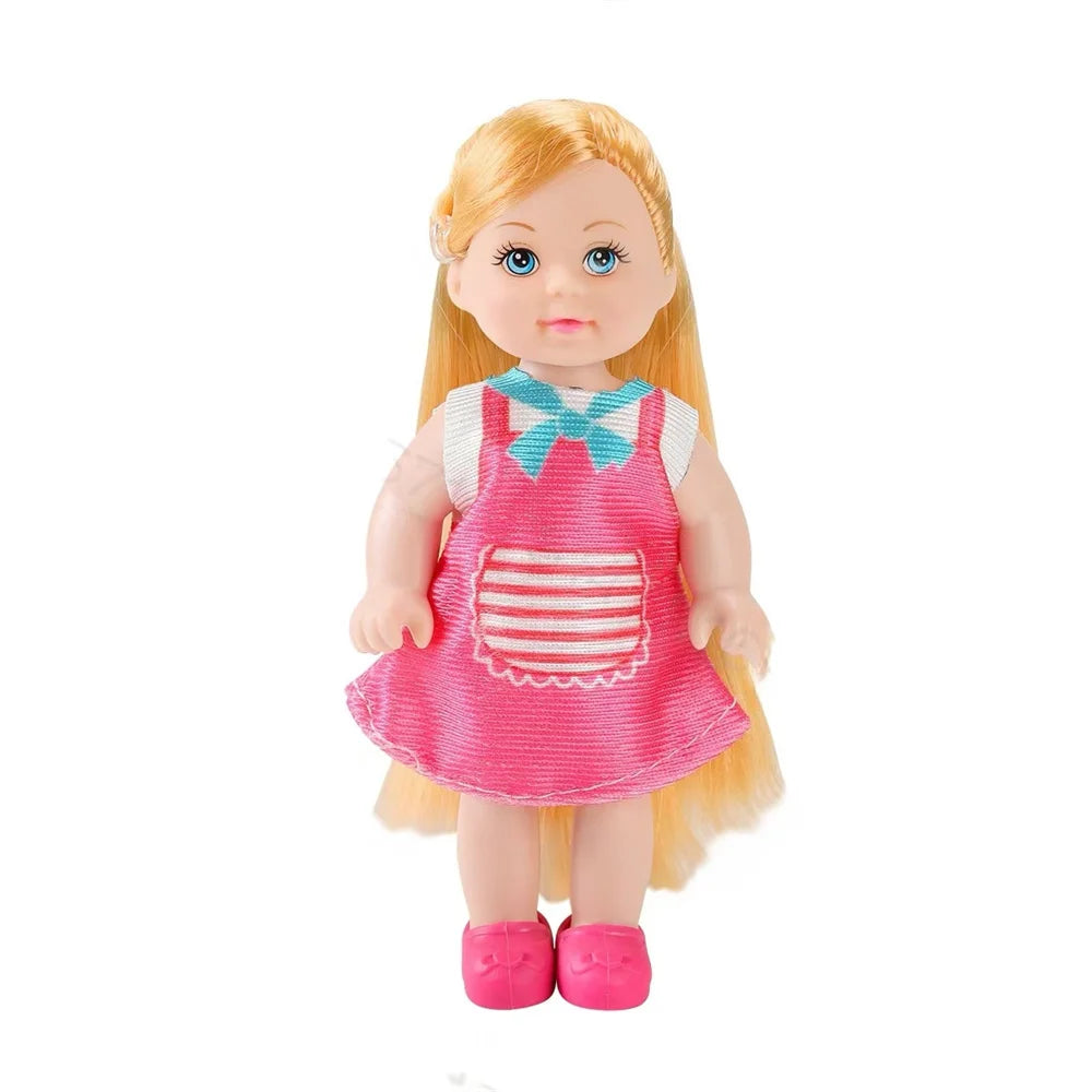Multi style set with optional mini baby palm dolls, girl player toys, gifts