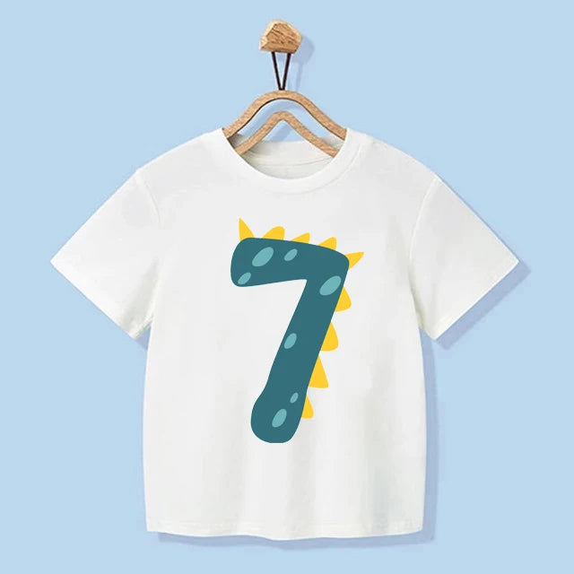 Juan Number 1-9 Boys Dinosaur Birthday Tees - GuGuTon baby store - Baby Fashion - Toddlers Outfits - Babies Outfits - Toddler Clothes - Kids Clothing - Newborn Clothes - Newborn Wear - Kids Wear - Trending Clothes - Trending Outfits - Fall Fashion - Winter Fashion - Girls Clothes - Boys Clothes - Babies Wear - Kids Accessories - KidsWear - Summer Clothes - Summer Fashion - Summer Trend - Falls Sweaters - Tops - Bottom - Jeans - Blouse - Dresses - Newborn Dresses - Toys