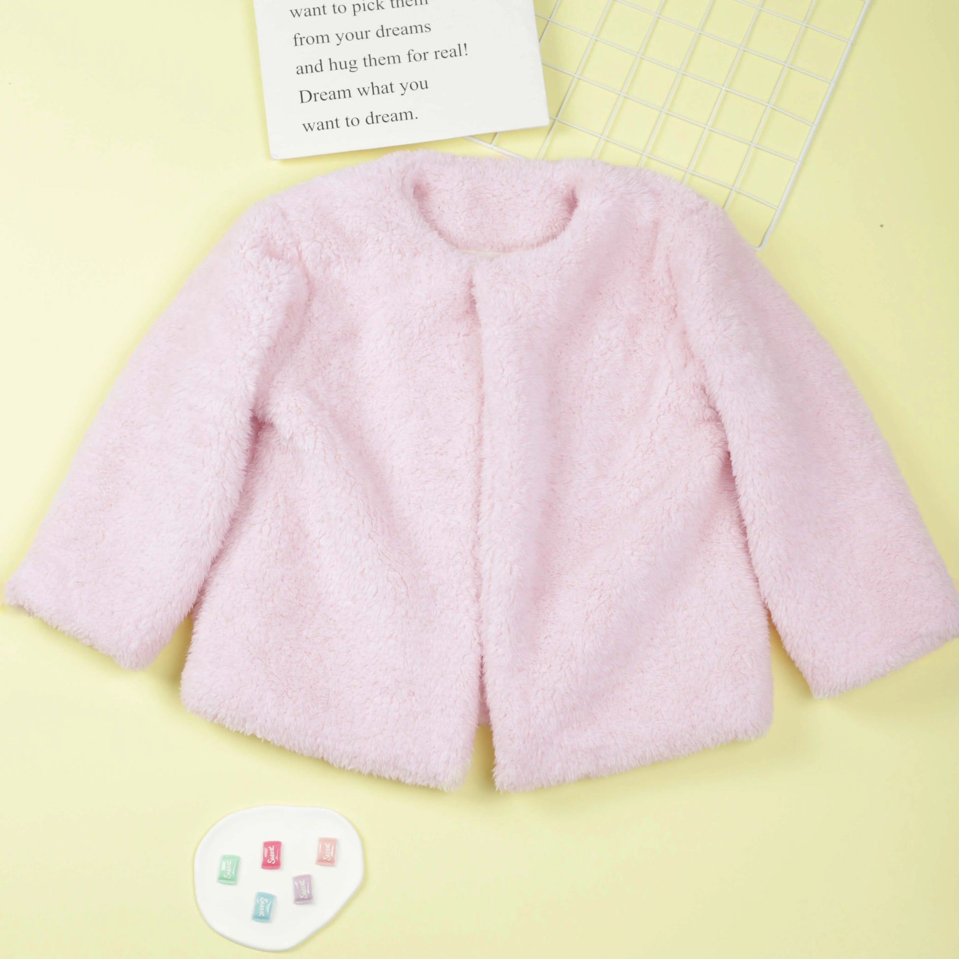 Emma Girls Crew Neck Button Fuzzy Coat For Party Going - GuGuTon baby store - Baby Fashion - Toddlers Outfits - Babies Outfits - Toddler Clothes - Kids Clothing - Newborn Clothes - Newborn Wear - Kids Wear - Trending Clothes - Trending Outfits - Fall Fashion - Winter Fashion - Girls Clothes - Boys Clothes - Babies Wear - Kids Accessories - KidsWear - Summer Clothes - Summer Fashion - Summer Trend - Falls Sweaters - Tops - Bottom - Jeans - Blouse - Dresses - Newborn Dresses - Toys