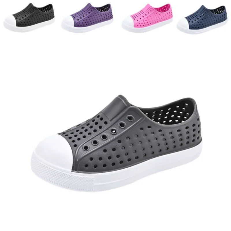 2024 New Kids Shoes Summer Breathable Quick-Drying Water Shoes with Drainage Holes Boys Girls Sandals 24-34