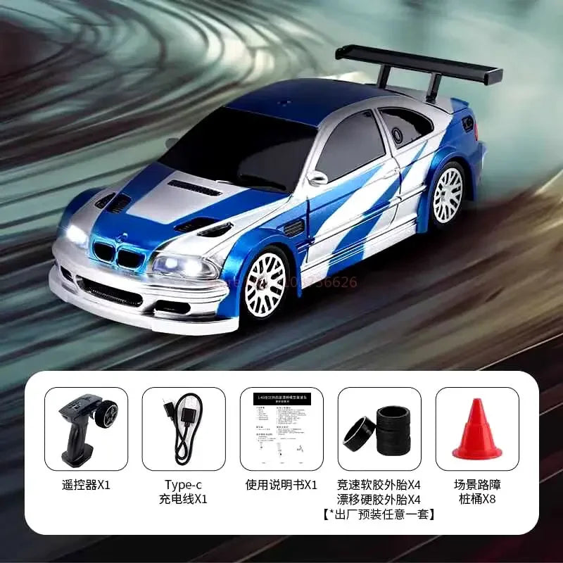 Jiabaile Wireless Control 1: 43 Mini 4wd Drift Remote Control Car Full Scale Professional Rc Racing High Speed Remote Vehicle