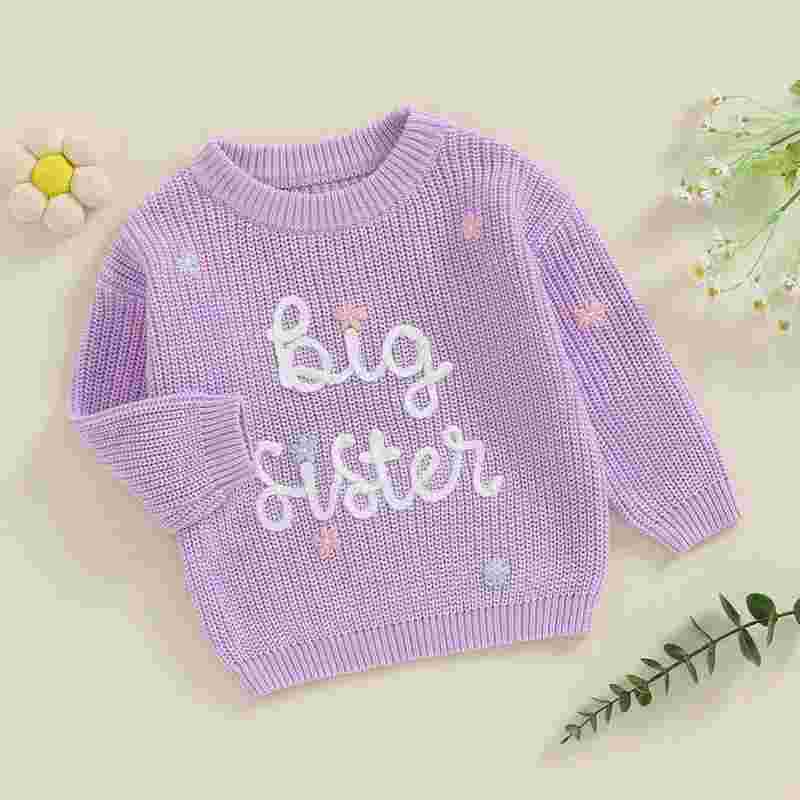 Cambria Girls Big Sister Sweater - Toddler Knit Pullover