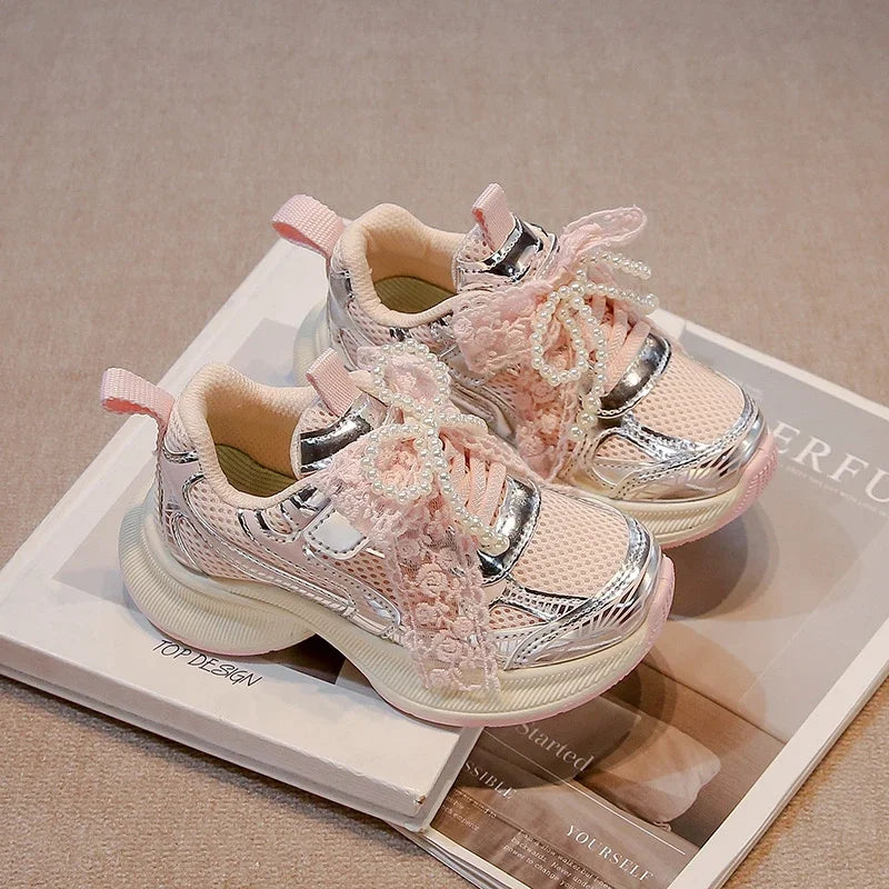 Girls' Sports Fashion Dad Shoes 2025 Spring