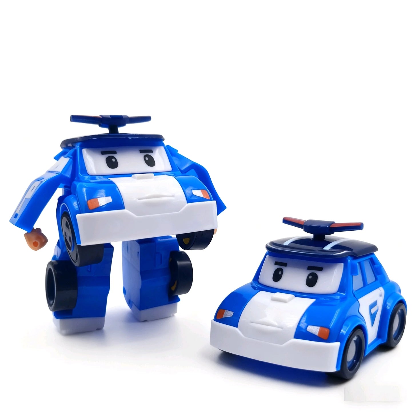 6pcs/set Cartoon Robocars Polis Action Figures Transformation