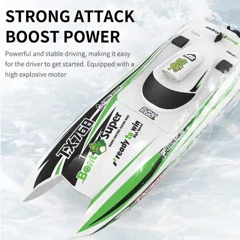 TX768 RC Boat 2.4G Brushless High Speed Remote Control Ship 30km/h