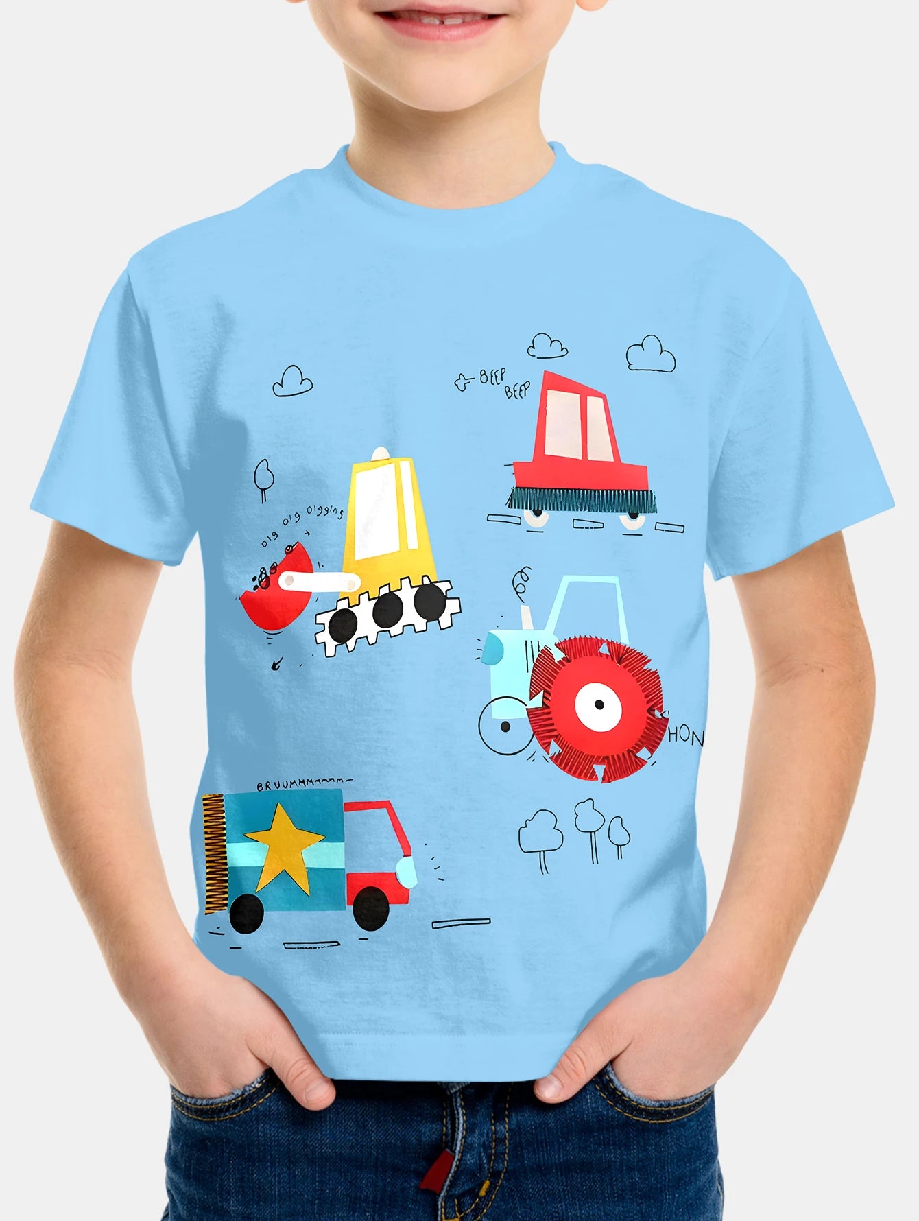 Bejamin Cartoon Vehicles Excavators Tops Tees - GuGuTon baby store - Baby Fashion - Toddlers Outfits - Babies Outfits - Toddler Clothes - Kids Clothing - Newborn Clothes - Newborn Wear - Kids Wear - Trending Clothes - Trending Outfits - Fall Fashion - Winter Fashion - Girls Clothes - Boys Clothes - Babies Wear - Kids Accessories - KidsWear - Summer Clothes - Summer Fashion - Summer Trend - Falls Sweaters - Tops - Bottom - Jeans - Blouse - Dresses - Newborn Dresses - Toys