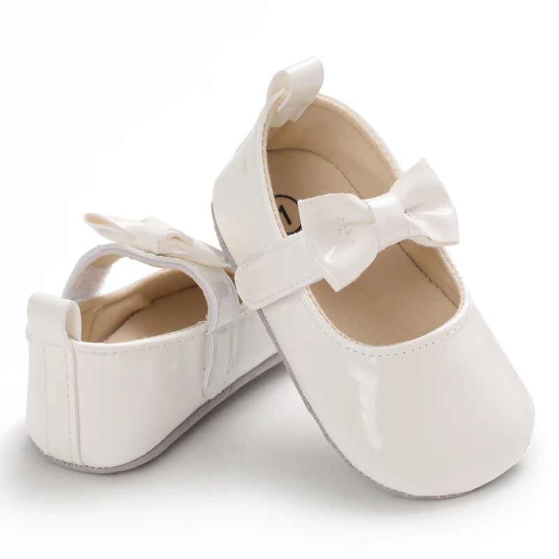 White Shoes for Baby Girl 0-18M Girl Soft Sole Princess Shoes Formal Wedding Birthday Party Toddler