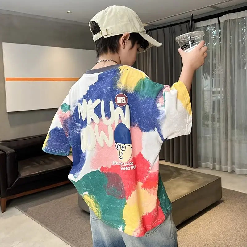 Brandon Painted Graffiti Cartoon Tess - GuGuTon baby store - Baby Fashion - Toddlers Outfits - Babies Outfits - Toddler Clothes - Kids Clothing - Newborn Clothes - Newborn Wear - Kids Wear - Trending Clothes - Trending Outfits - Fall Fashion - Winter Fashion - Girls Clothes - Boys Clothes - Babies Wear - Kids Accessories - KidsWear - Summer Clothes - Summer Fashion - Summer Trend - Falls Sweaters - Tops - Bottom - Jeans - Blouse - Dresses - Newborn Dresses - Toys