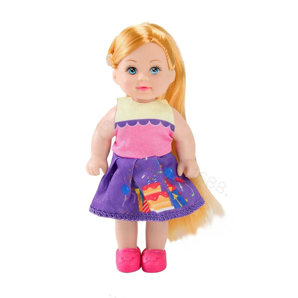 Multi style set with optional mini baby palm dolls, girl player toys, gifts