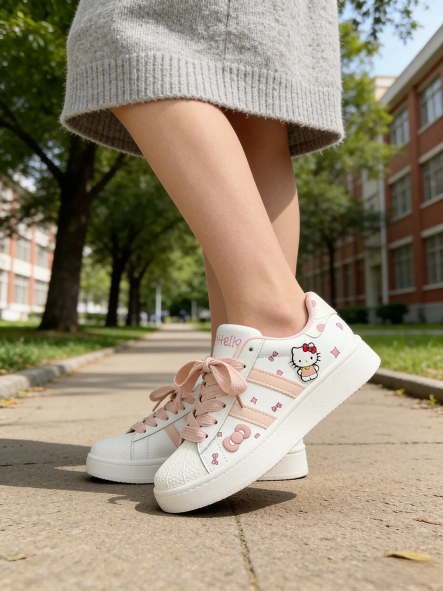 Scarlett Kids Casual Hello Kitty Sneakers - Comfort and Style