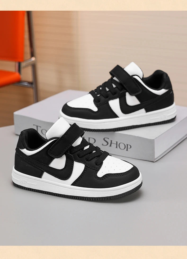 Boys and Girls Sports Sneakers Students Non-slip Light Shoes Children Running Shoes Classic Leather Casual Shoes Size 29-39