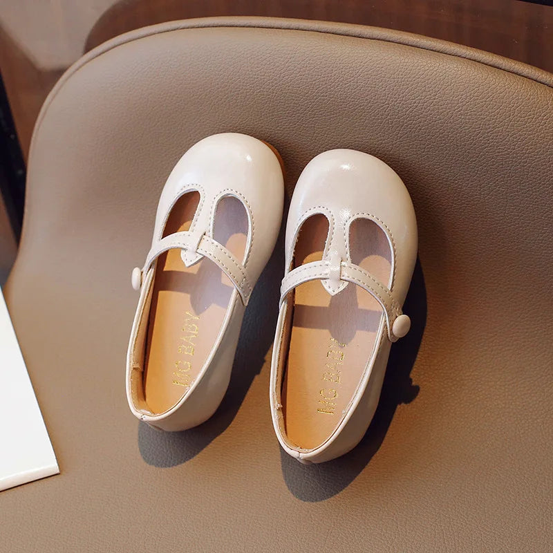 2025 new style soft soled leather shoes  fashionable and versatile princess shoes