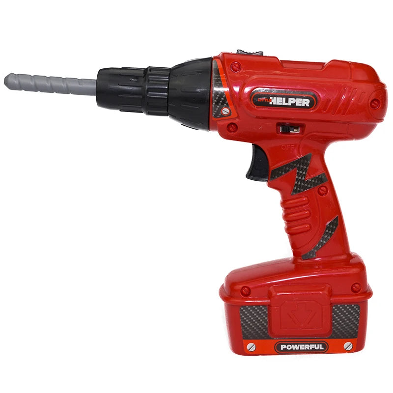 Tools Toys Electric Drill BO Simulation Screw Driver Kids Power Repair Tools Kits Children Pretend Play Sets Gift Toys for Boys