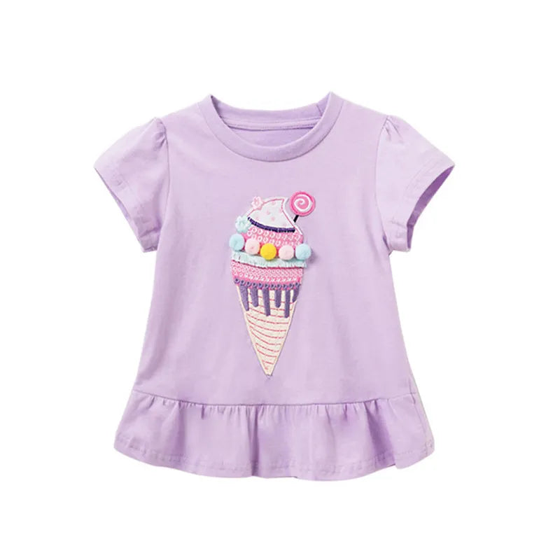 Mia New Arrival Ice Cream Embroidery Hot Selling Cotton Summer Girls - GuGuTon baby store - Baby Fashion - Toddlers Outfits - Babies Outfits - Toddler Clothes - Kids Clothing - Newborn Clothes - Newborn Wear - Kids Wear - Trending Clothes - Trending Outfits - Fall Fashion - Winter Fashion - Girls Clothes - Boys Clothes - Babies Wear - Kids Accessories - KidsWear - Summer Clothes - Summer Fashion - Summer Trend - Falls Sweaters - Tops - Bottom - Jeans - Blouse - Dresses - Newborn Dresses - Toys