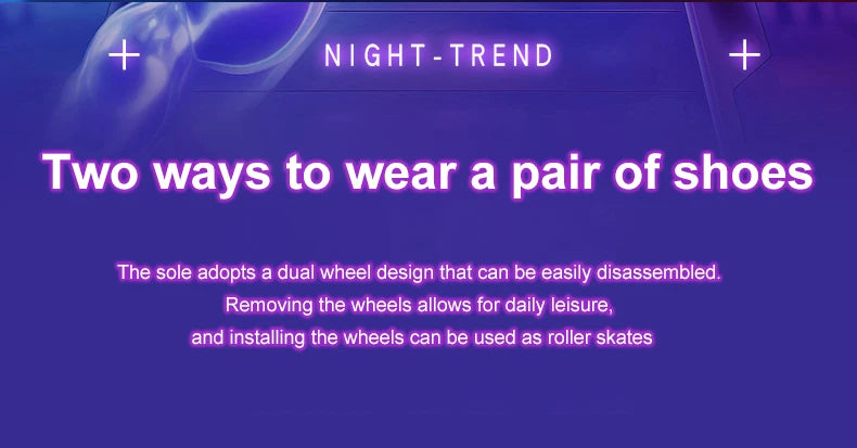 Dual-Use Sneakers Roller Shoes for Kids