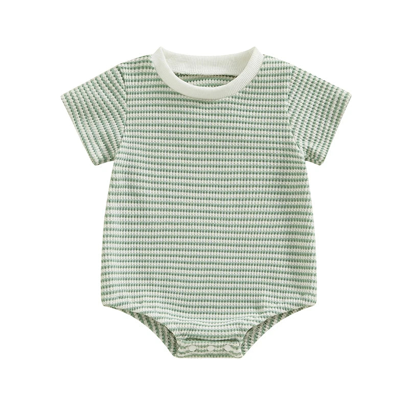 Darlin Baby Boy Summer Romper Colors Solid Striped Waffle - GuGuTon baby store - Baby Fashion - Toddlers Outfits - Babies Outfits - Toddler Clothes - Kids Clothing - Newborn Clothes - Newborn Wear - Kids Wear - Trending Clothes - Trending Outfits - Fall Fashion - Winter Fashion - Girls Clothes - Boys Clothes - Babies Wear - Kids Accessories - KidsWear - Summer Clothes - Summer Fashion - Summer Trend - Falls Sweaters - Tops - Bottom - Jeans - Blouse - Dresses - Newborn Dresses - Toys