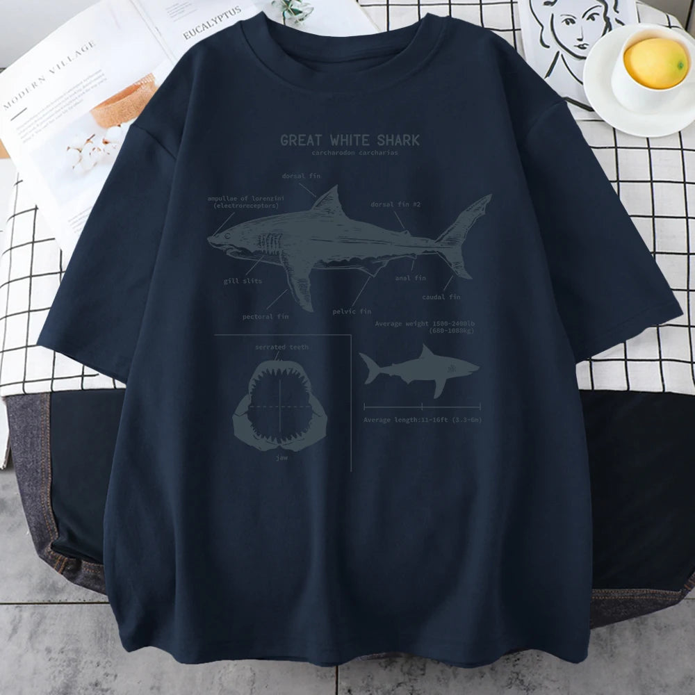 Dionis Great White Shark Anatomy T-Shirt Tops - GuGuTon baby store - Baby Fashion - Toddlers Outfits - Babies Outfits - Toddler Clothes - Kids Clothing - Newborn Clothes - Newborn Wear - Kids Wear - Trending Clothes - Trending Outfits - Fall Fashion - Winter Fashion - Girls Clothes - Boys Clothes - Babies Wear - Kids Accessories - KidsWear - Summer Clothes - Summer Fashion - Summer Trend - Falls Sweaters - Tops - Bottom - Jeans - Blouse - Dresses - Newborn Dresses - Toys