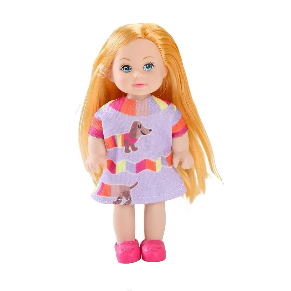 Multi style set with optional mini baby palm dolls, girl player toys, gifts