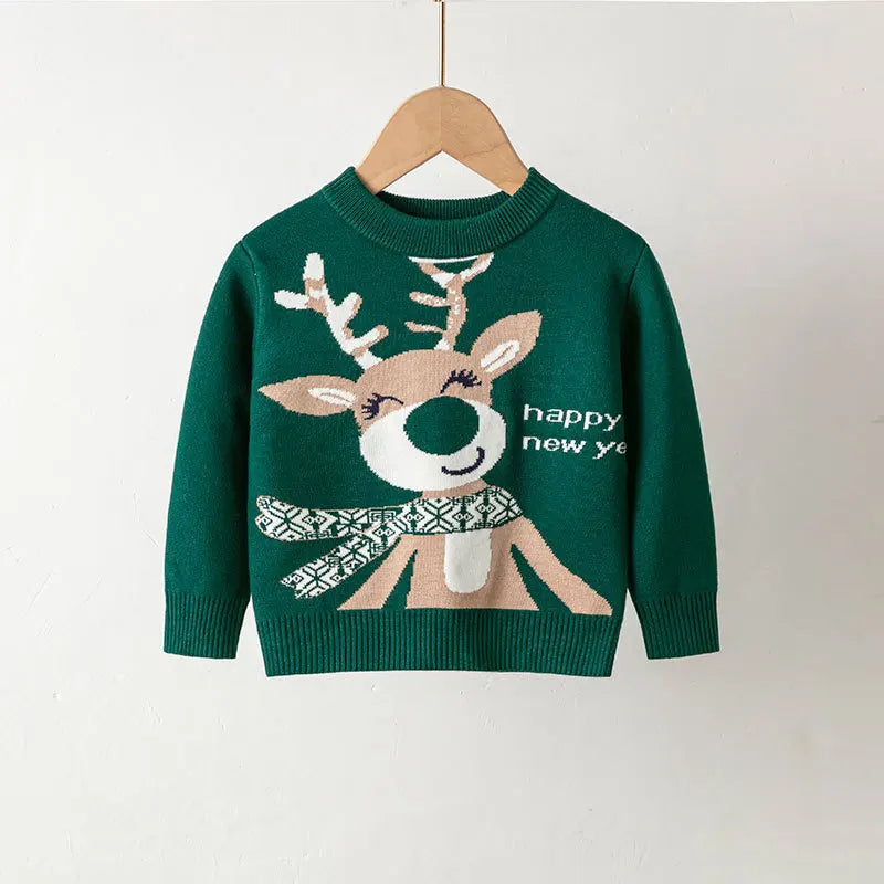 Estevan Christmas Warm Bottom Pullover Sweater