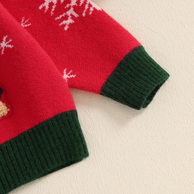 Hector Reindeer Embroidery Pullover Sweater - GuGuTon baby store - Baby Fashion - Toddlers Outfits - Babies Outfits - Toddler Clothes - Kids Clothing - Newborn Clothes - Newborn Wear - Kids Wear - Trending Clothes - Trending Outfits - Fall Fashion - Winter Fashion - Girls Clothes - Boys Clothes - Babies Wear - Kids Accessories - KidsWear - Summer Clothes - Summer Fashion - Summer Trend - Falls Sweaters - Tops - Bottom - Jeans - Blouse - Dresses - Newborn Dresses - Toys