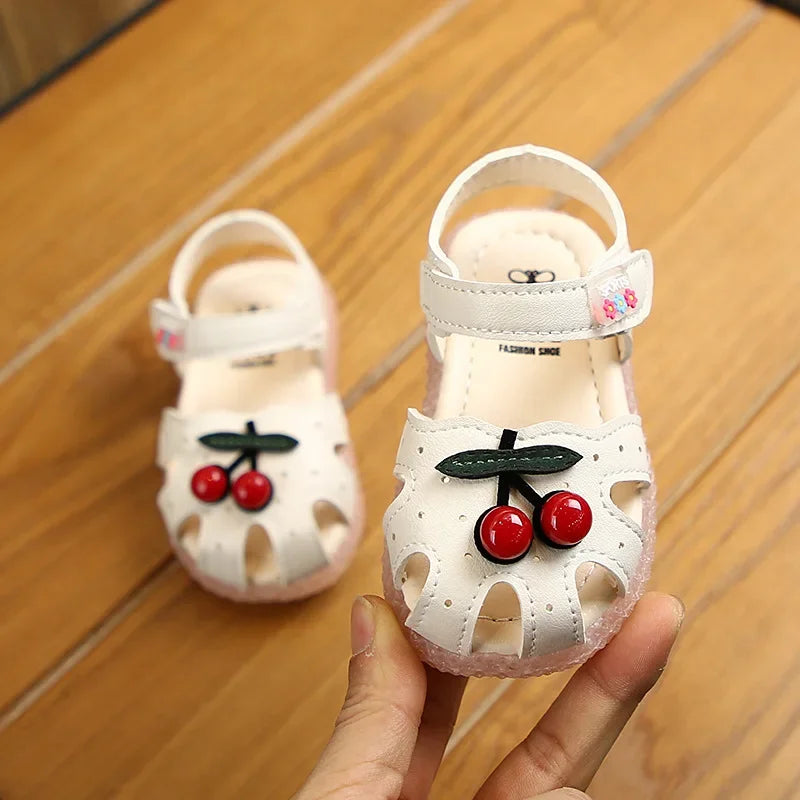 SHOE SIZE 15-25 Girls Sandal Summer Flowers Sweet Soft Children's Beach Shoes Toddler Girls Sandals Orthopedic Princess Fashion
