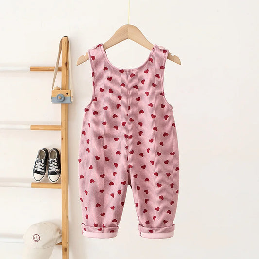 Full Heart Print Jumpsuit