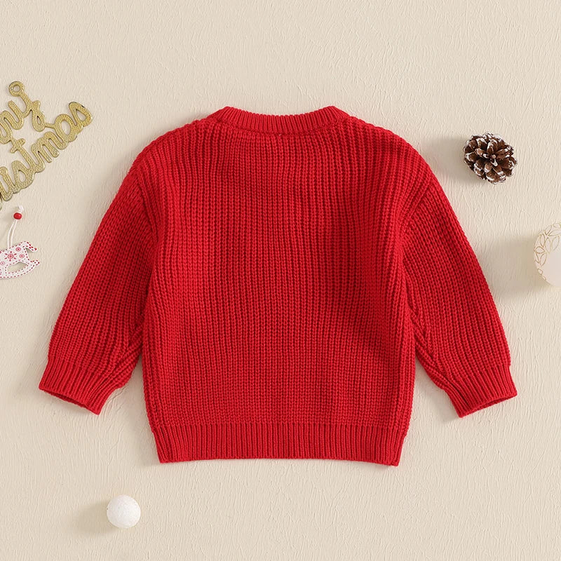 Jeison Reindeer Pattern Crew Neck Sweater