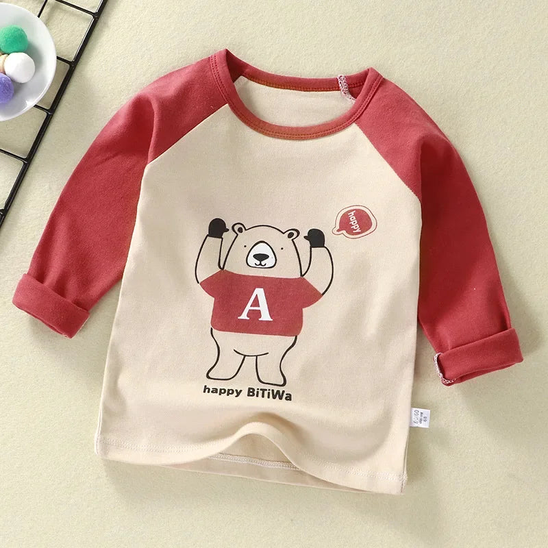 Hudson Cartoon Long Sleeve Cotton Tees - GuGuTon baby store - Baby Fashion - Toddlers Outfits - Babies Outfits - Toddler Clothes - Kids Clothing - Newborn Clothes - Newborn Wear - Kids Wear - Trending Clothes - Trending Outfits - Fall Fashion - Winter Fashion - Girls Clothes - Boys Clothes - Babies Wear - Kids Accessories - KidsWear - Summer Clothes - Summer Fashion - Summer Trend - Falls Sweaters - Tops - Bottom - Jeans - Blouse - Dresses - Newborn Dresses - Toys