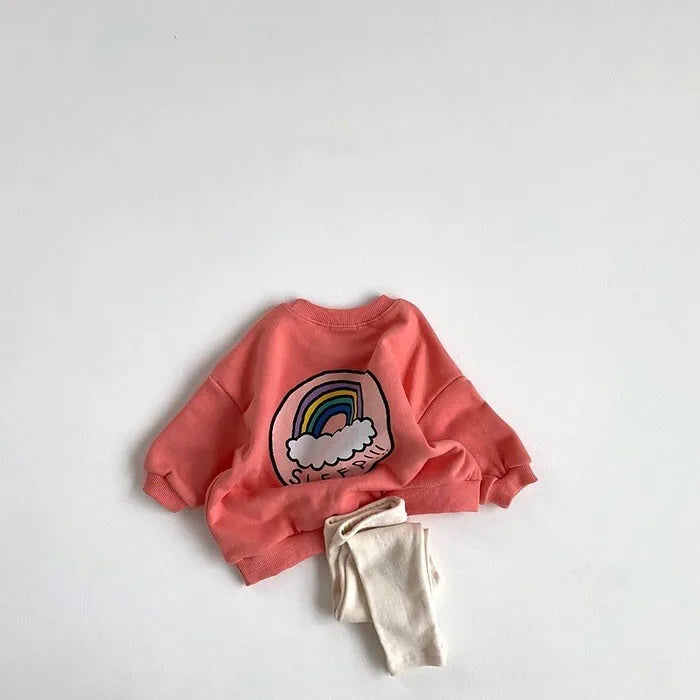 Francis Printed Cartoon Long Sleeve Sweater