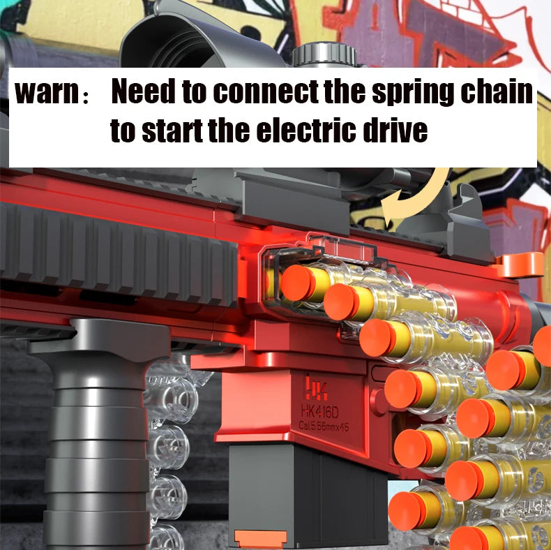 7.4V Battery Soft Bullet Toy Gun - Fast Transmission